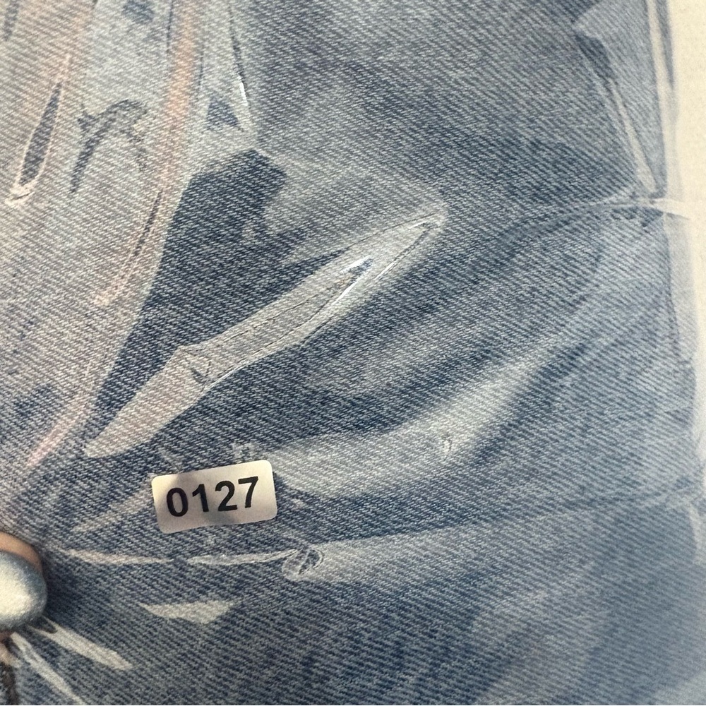 The Drop Raw Hem Straight Leg Jeans Light Wash Minimal Denim 28 - Picture 13 of 13